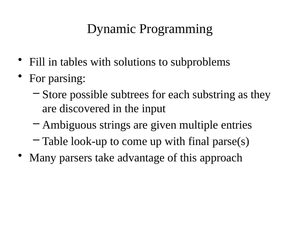 Basic Parsing with Context-Free Grammars CS 4705 - slide 13 of 46