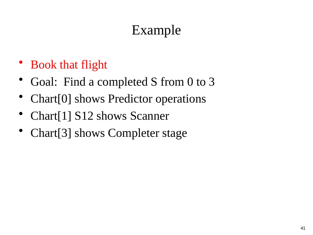 Basic Parsing with Context-Free Grammars CS 4705 - slide 41 of 46