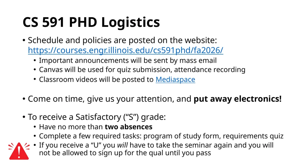 Fall 2026 CS 591 PHD Seminar Beginning Your - slide 5 of 18