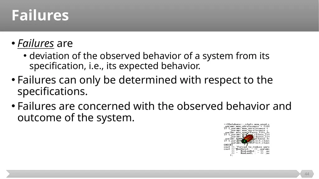 Introduction SE401: Software Quality Assurance and - slide 44 of 94