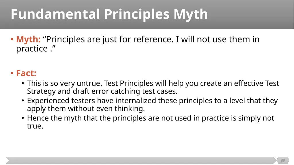 Introduction SE401: Software Quality Assurance and - slide 89 of 94