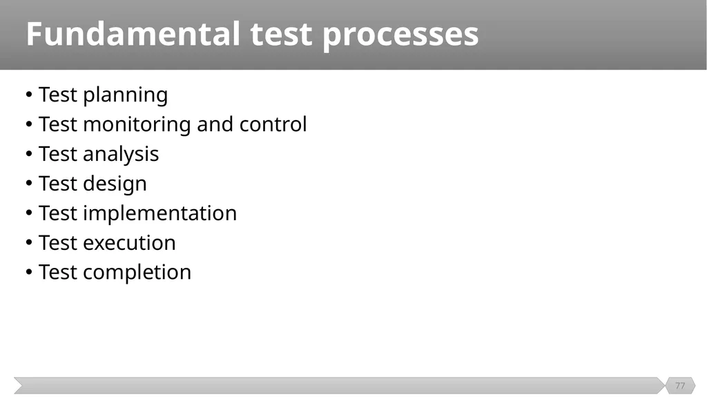 Introduction SE401: Software Quality Assurance and - slide 77 of 94
