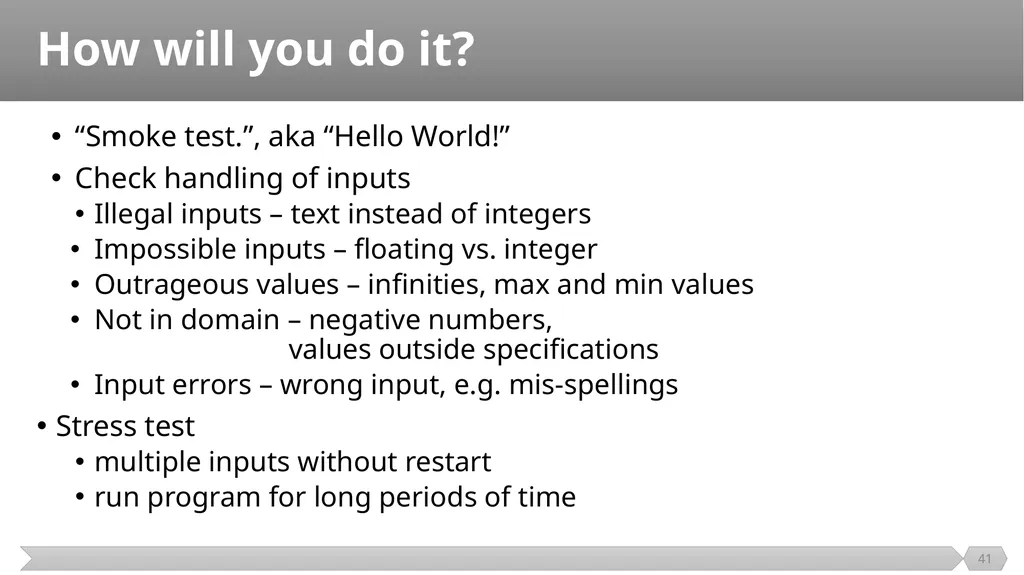 Introduction SE401: Software Quality Assurance and - slide 41 of 94