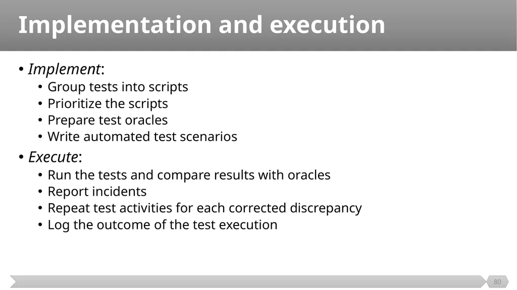 Introduction SE401: Software Quality Assurance and - slide 80 of 94