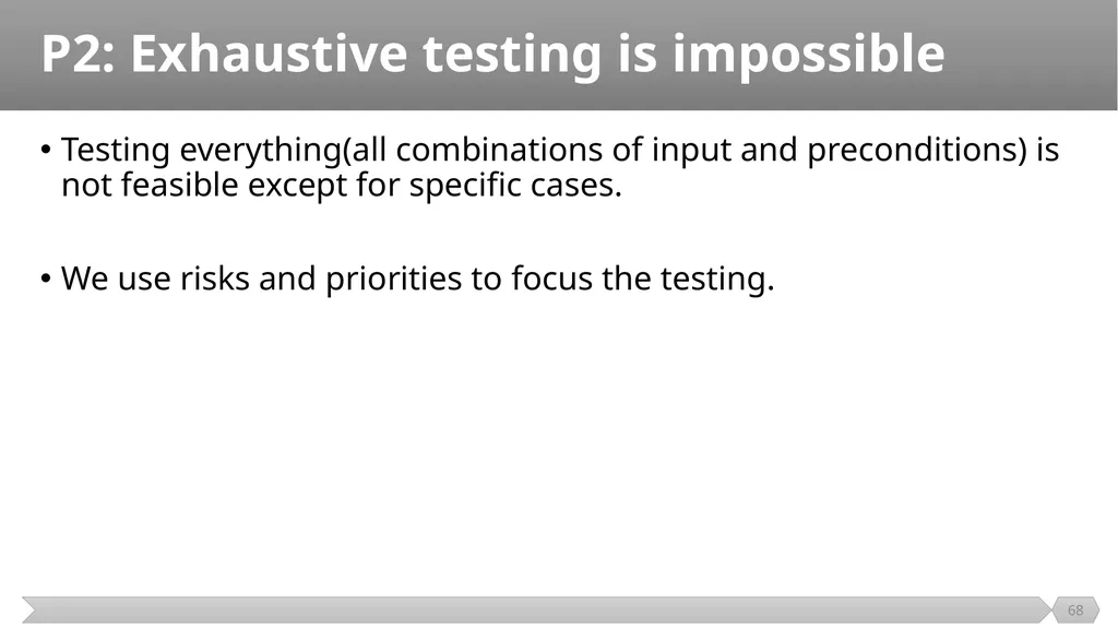 Introduction SE401: Software Quality Assurance and - slide 68 of 94