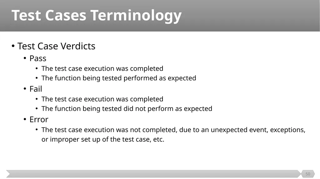 Introduction SE401: Software Quality Assurance and - slide 50 of 94
