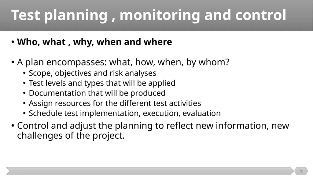 Introduction SE401: Software Quality Assurance and - slide 78 of 94