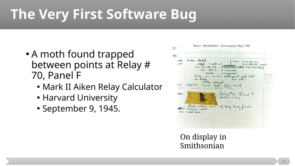 Introduction SE401: Software Quality Assurance and - slide 43 of 94