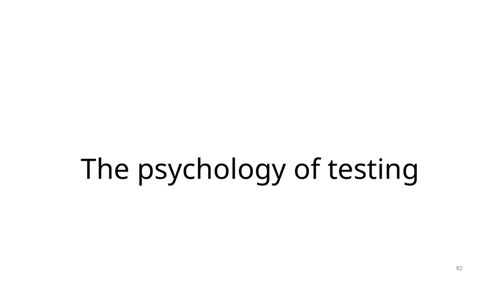 Introduction SE401: Software Quality Assurance and - slide 82 of 94