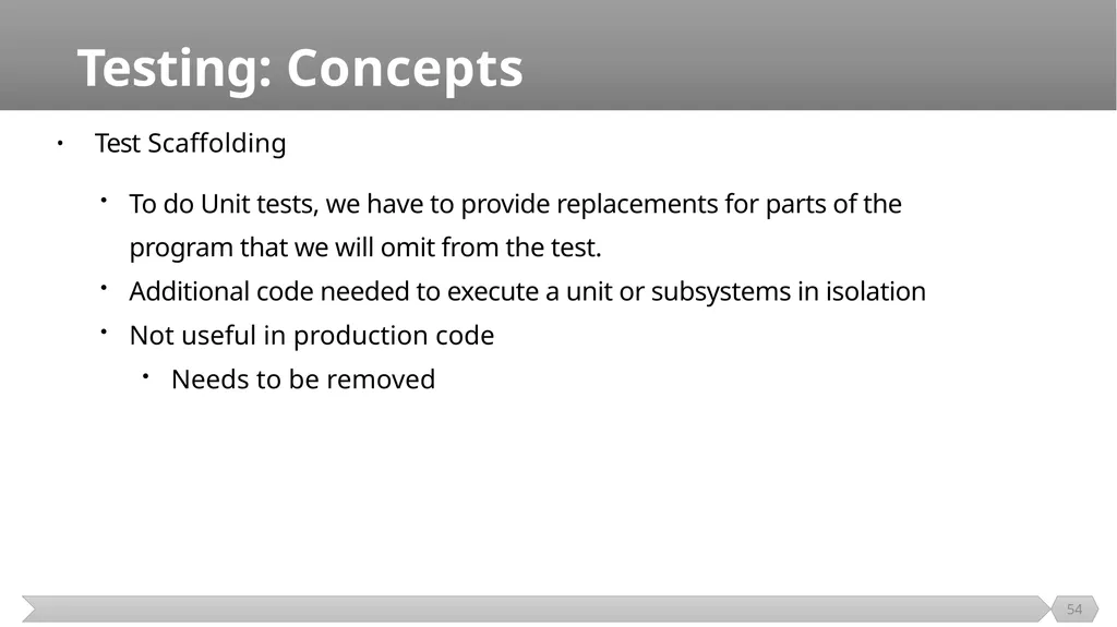 Introduction SE401: Software Quality Assurance and - slide 54 of 94