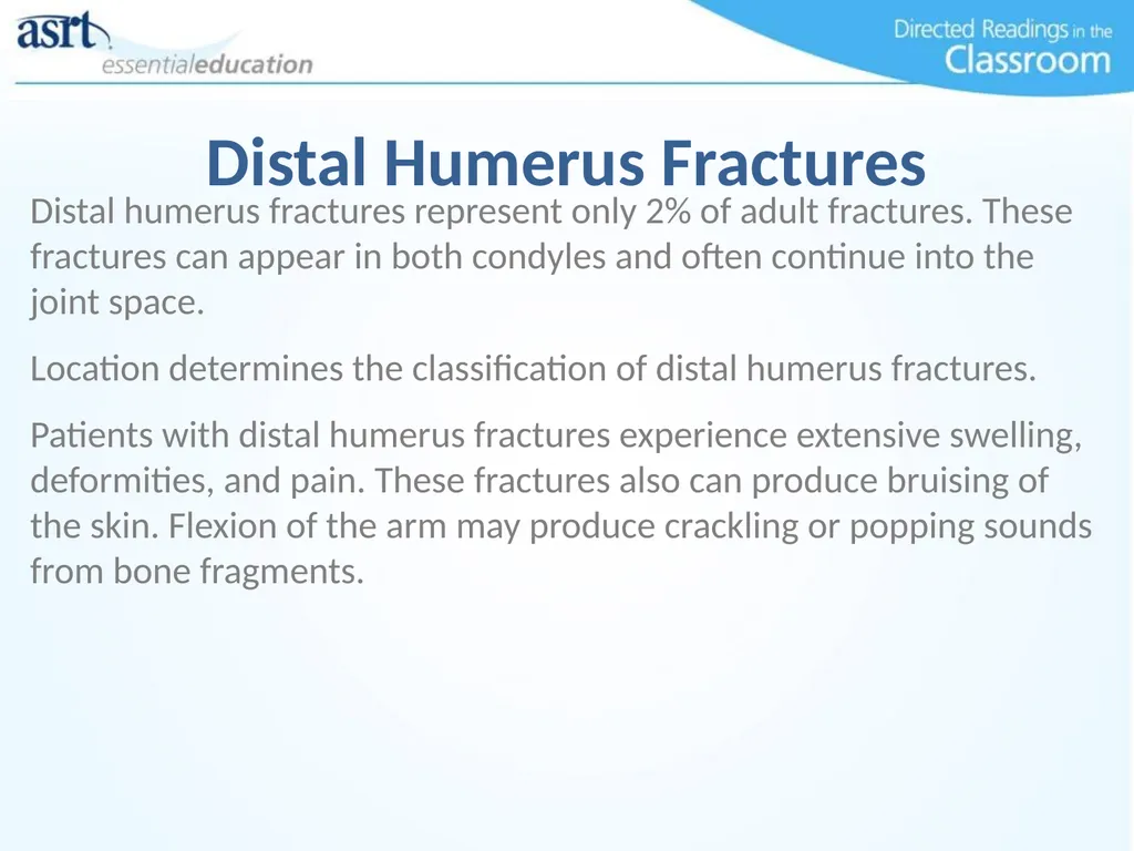 Elbow Injuries Directed Readings In the Classroom - slide 49 of 66