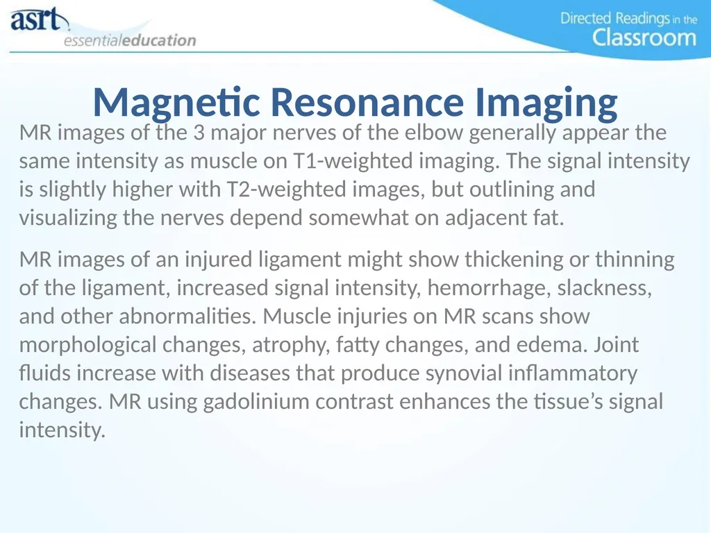 Elbow Injuries Directed Readings In the Classroom - slide 22 of 66