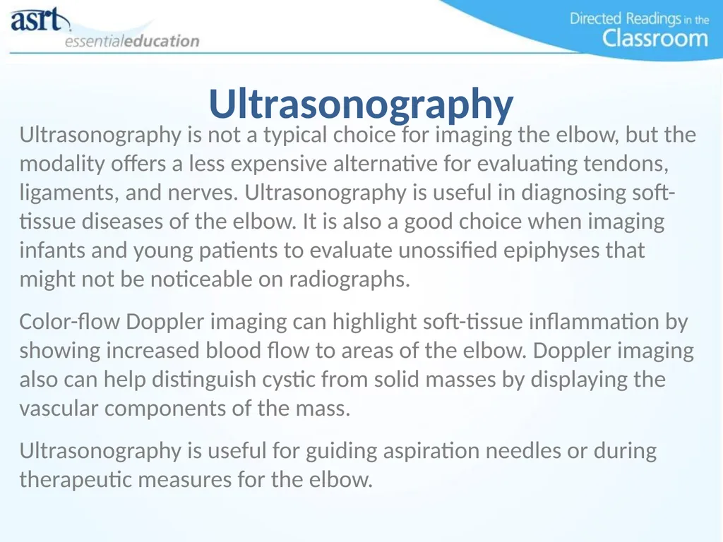 Elbow Injuries Directed Readings In the Classroom - slide 24 of 66