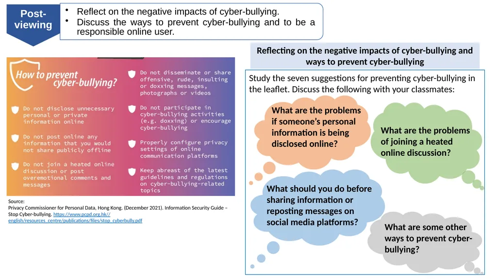 Be a Responsible Online Citizen English Language - slide 14 of 17