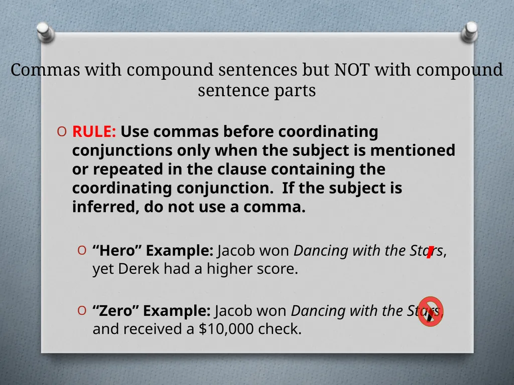 Commas They Save Lives , Comma Rules to Review - slide 22 of 30