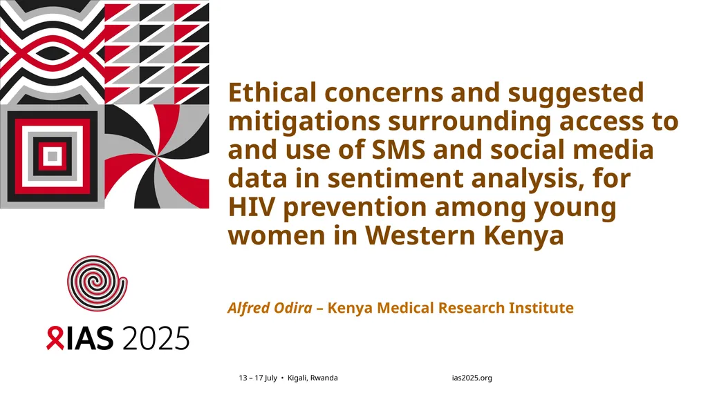 Ethical concerns and suggested mitigations - slide 1 of 19