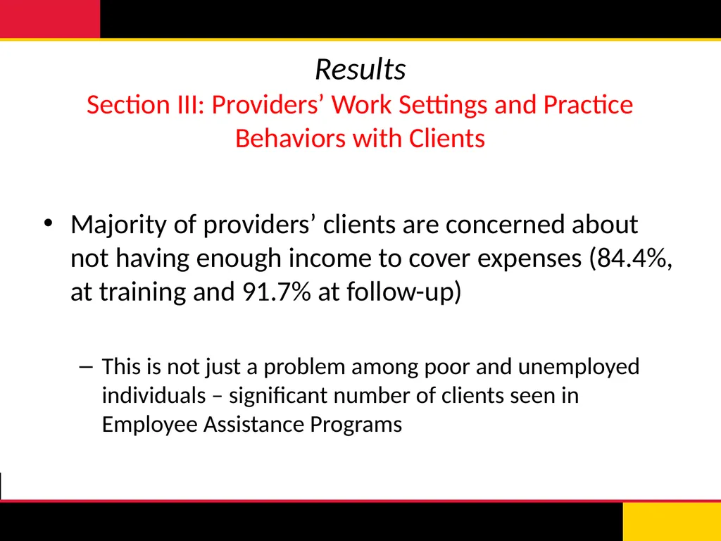 Training Human Service Providers to Address the - slide 19 of 30