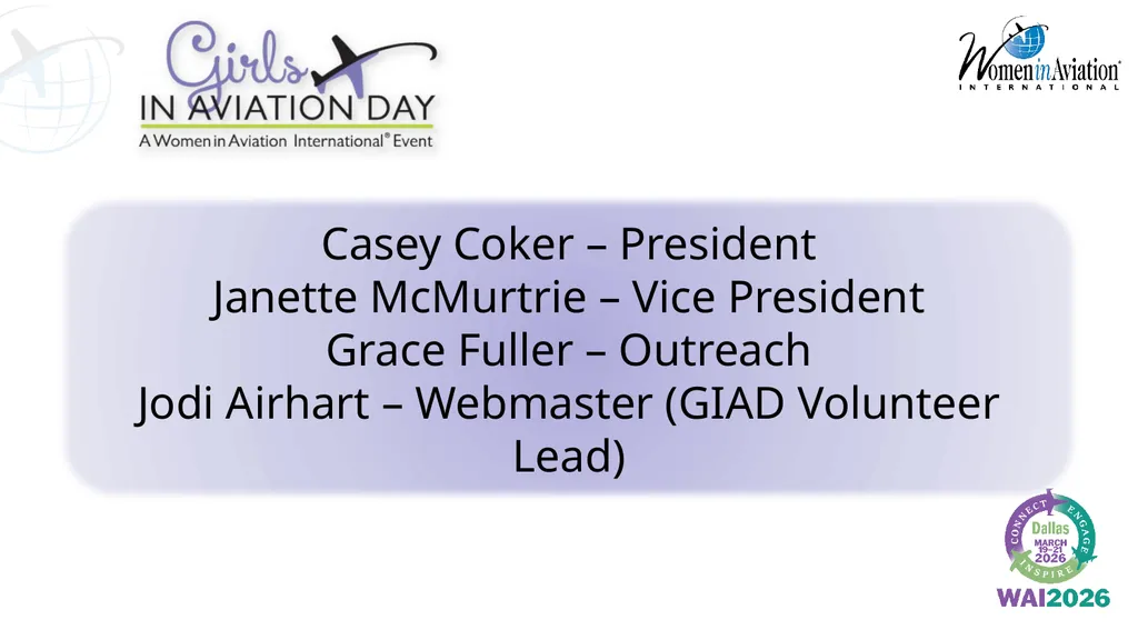 Plan & Host an outstanding GIAD event! Welcome WAI - slide 10 of 19