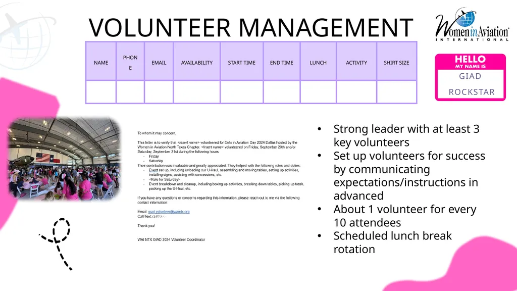 Plan & Host an outstanding GIAD event! Welcome WAI - slide 14 of 19