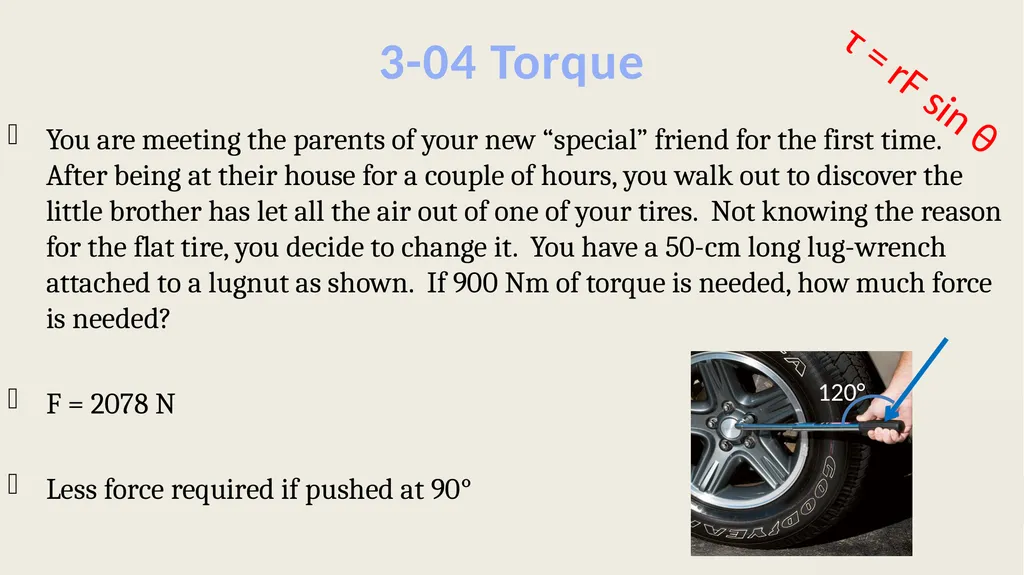 Uniform Circular Motion and Torque Physics Unit 3 - slide 36 of 43