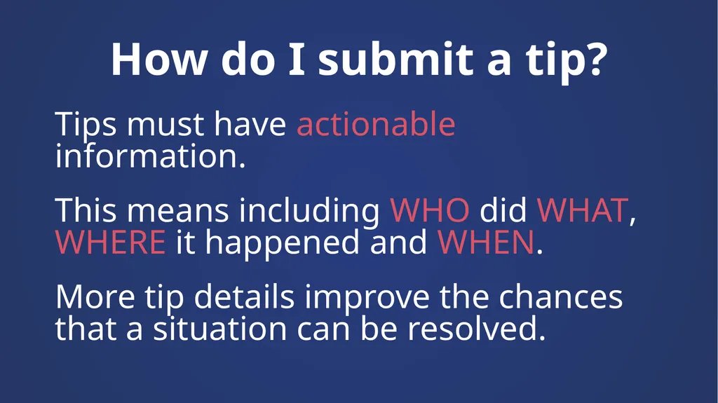 Anonymous Reporting App You Should Know: There is - slide 6 of 14