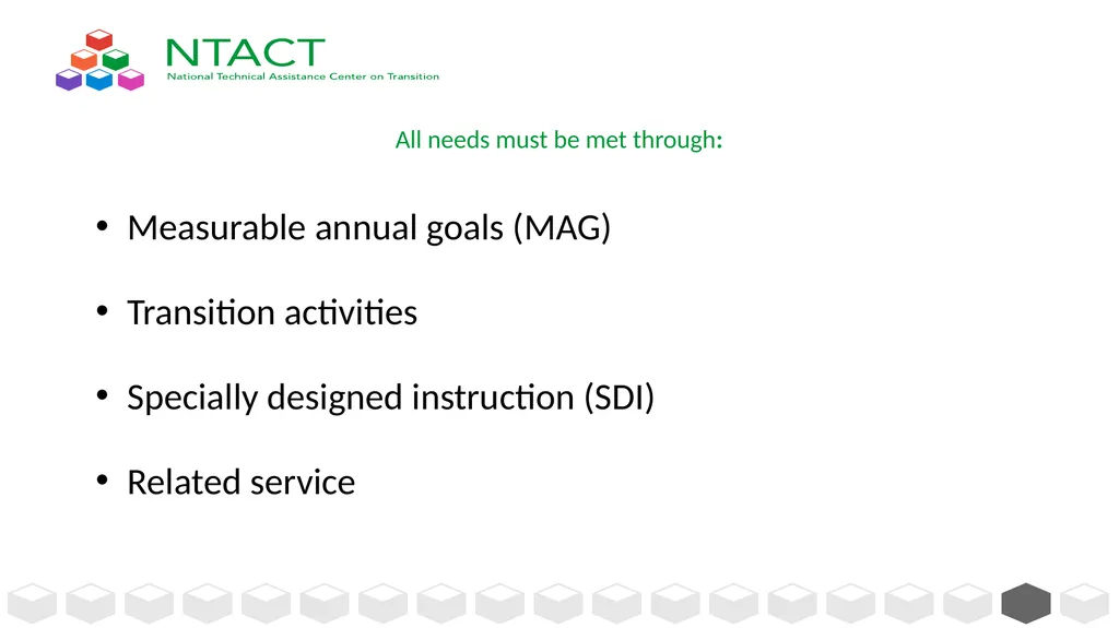 IEP Development and Implementation Considerations - slide 33 of 61