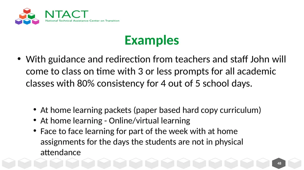IEP Development and Implementation Considerations - slide 48 of 61