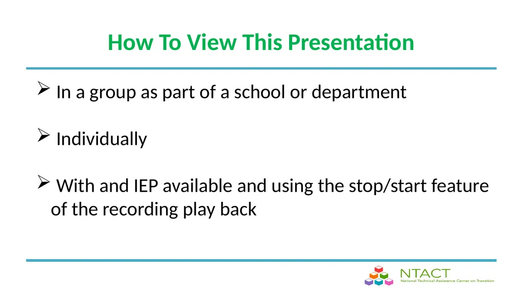 IEP Development and Implementation Considerations - slide 2 of 61