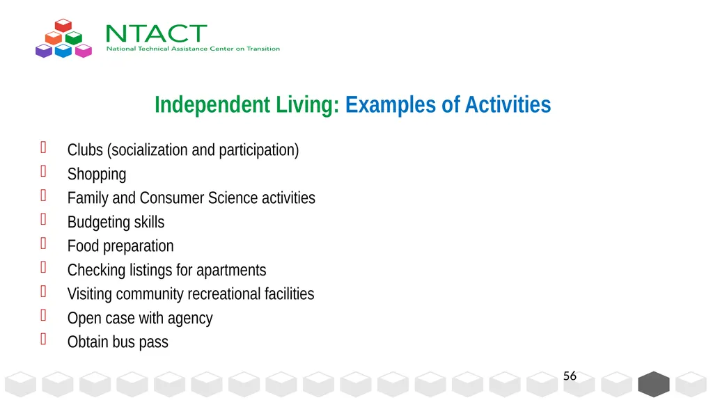 IEP Development and Implementation Considerations - slide 56 of 61