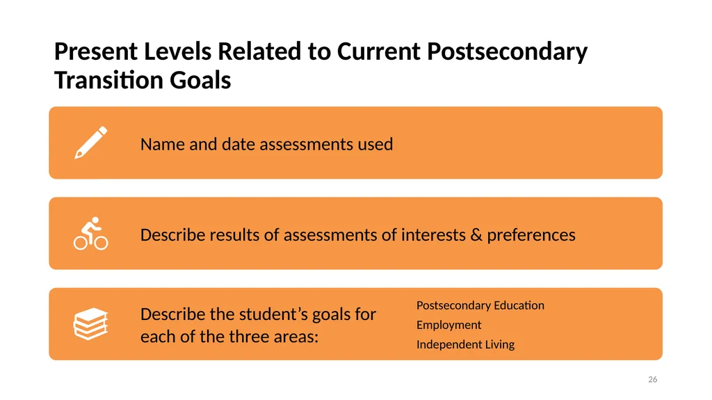 IEP Development and Implementation Considerations - slide 26 of 61