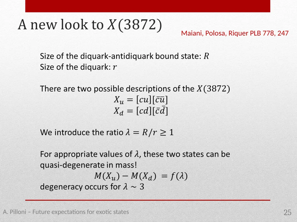 Future expectations for exotic states Alessandro - slide 25 of 38