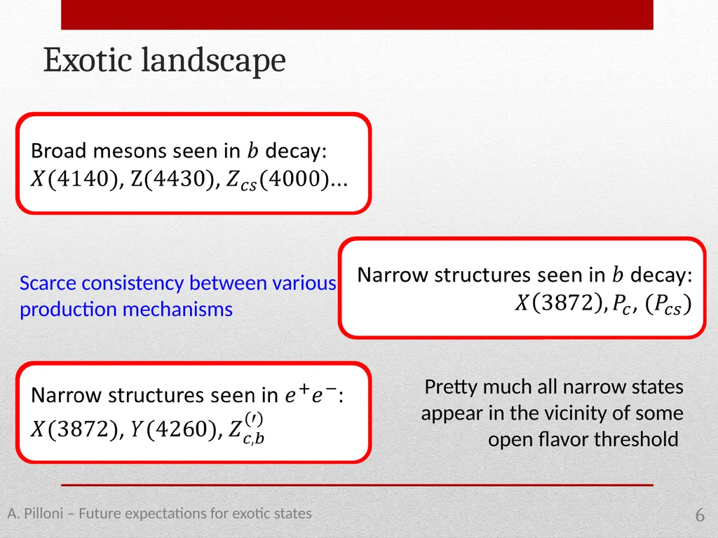 Future expectations for exotic states Alessandro - slide 6 of 38