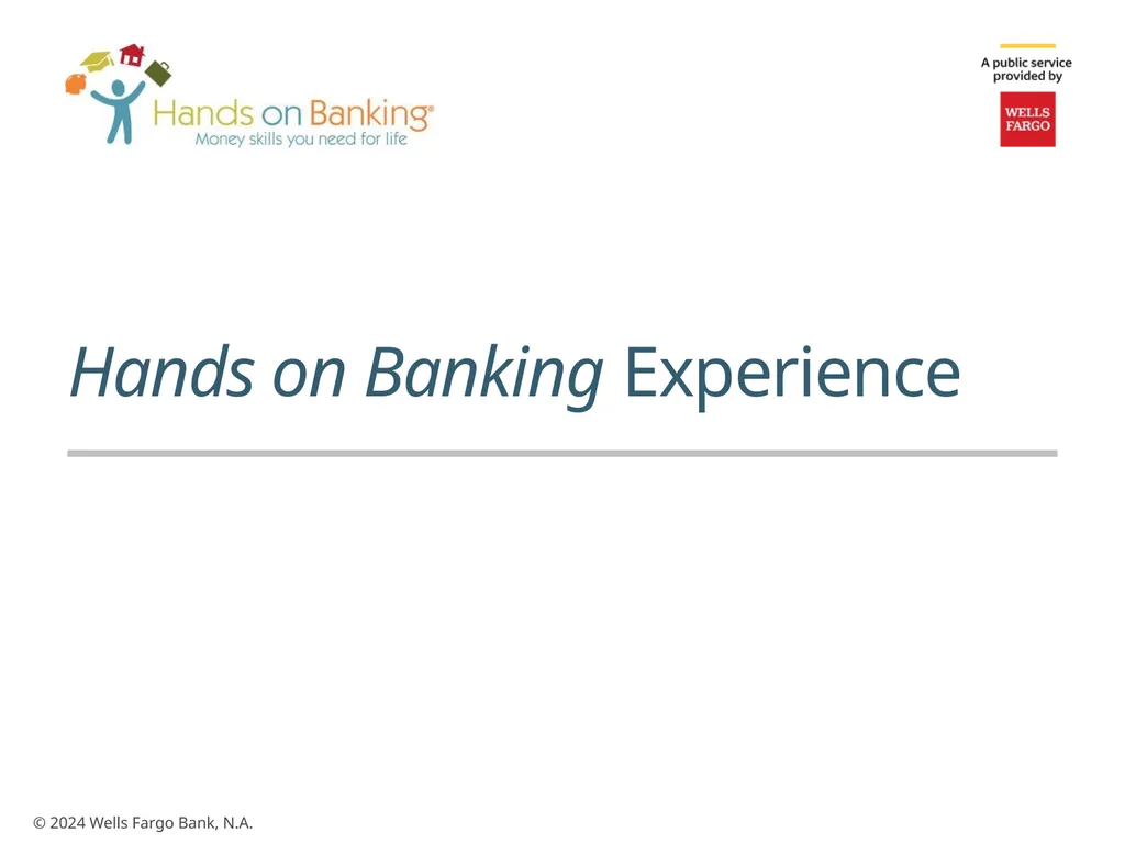 Hands on Banking Experience Profile and Budget - slide 1 of 24