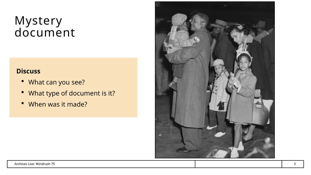 Archives Live: Windrush 75 What can documents - slide 5 of 12