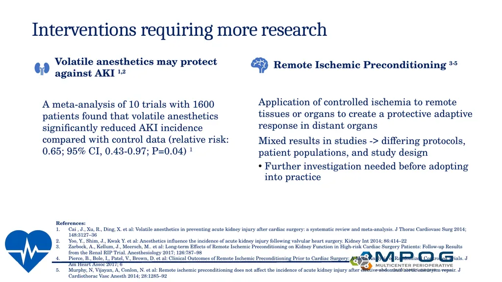 Avoiding Kidney Injury: Cardiac Surgery Objectives - slide 31 of 32