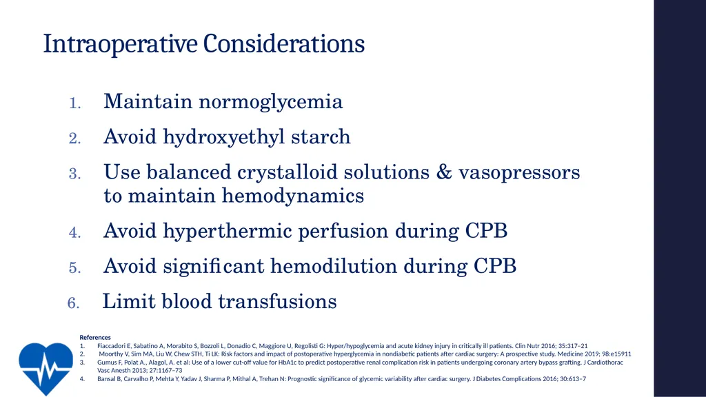 Avoiding Kidney Injury: Cardiac Surgery Objectives - slide 15 of 32