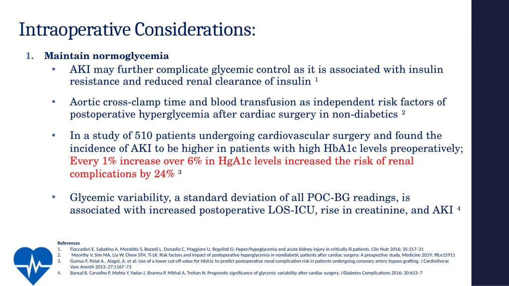 Avoiding Kidney Injury: Cardiac Surgery Objectives - slide 16 of 32