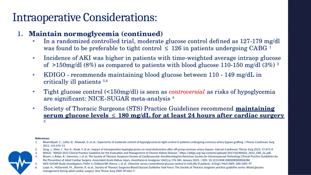 Avoiding Kidney Injury: Cardiac Surgery Objectives - slide 17 of 32