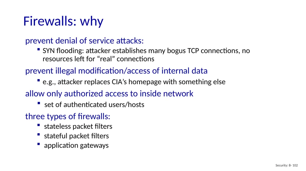 Computer Networking: A Top-Down Approach 8th - slide 102 of 113