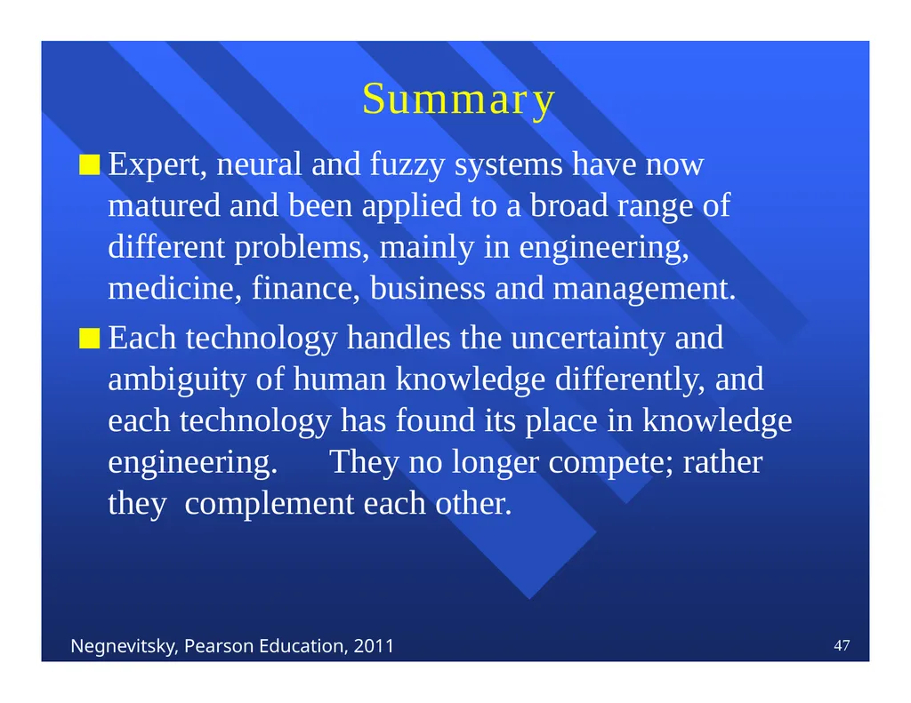 Lecture 1 Introduction to knowledge-base - slide 47 of 48