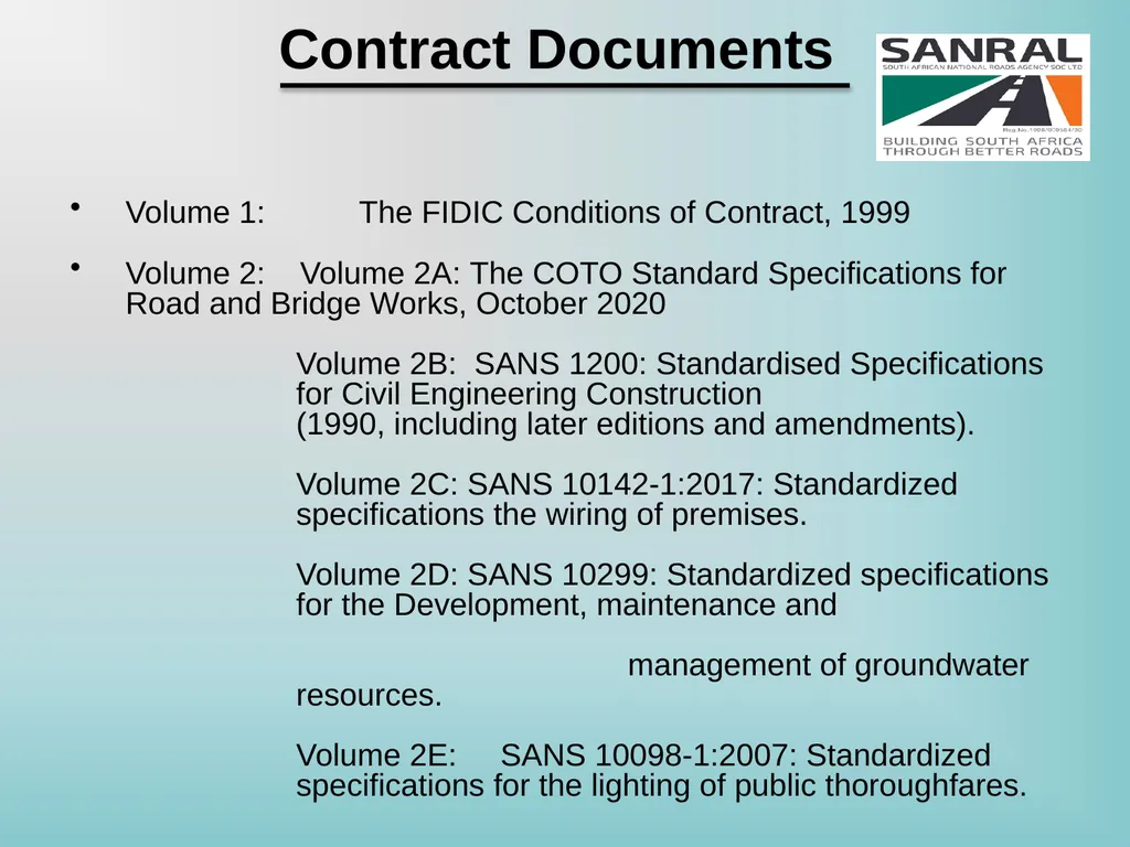 CONTRACT NR. SANRAL C002-048-2024/1 Relocation of - slide 7 of 38
