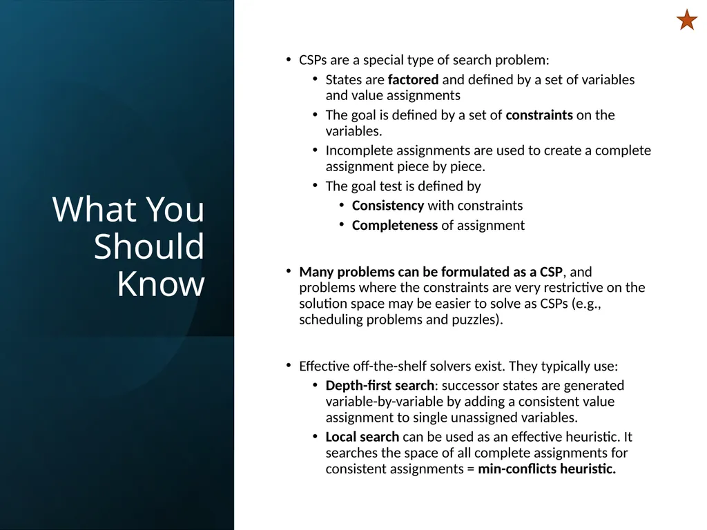 CS 5/7320 Artificial Intelligence Constraint - slide 18 of 18