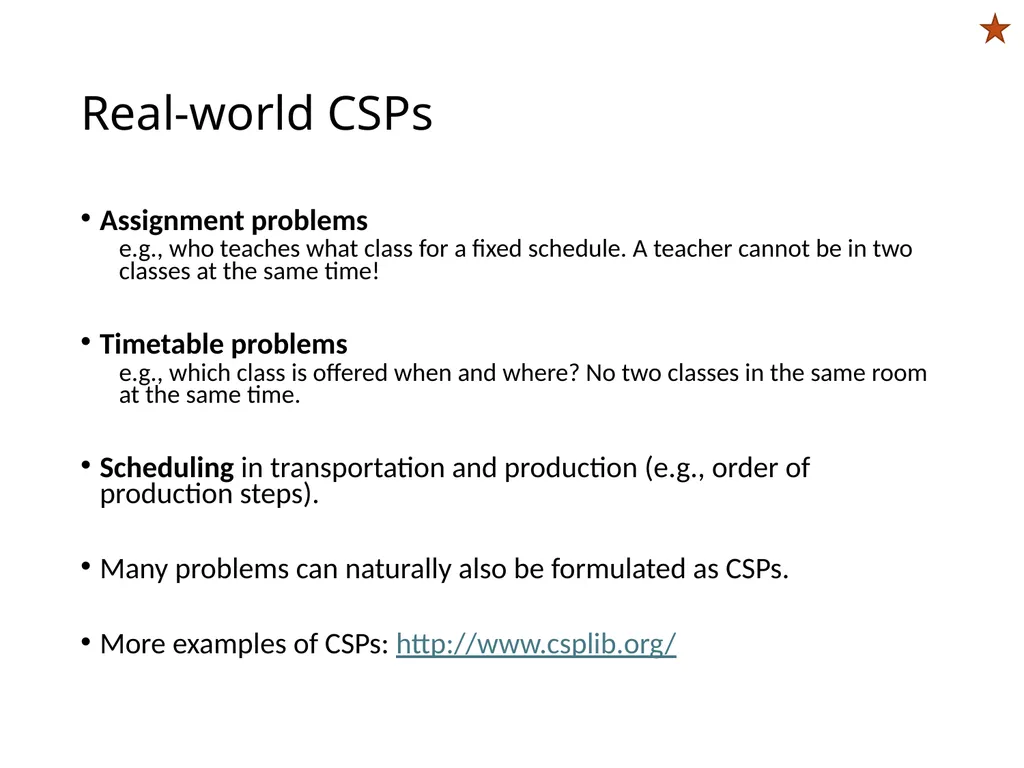 CS 5/7320 Artificial Intelligence Constraint - slide 10 of 18