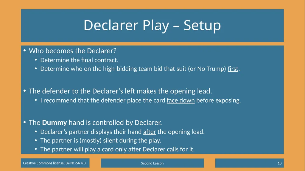 Basic Beginning Bridge Lesson 2 – Declarer Play - slide 10 of 15