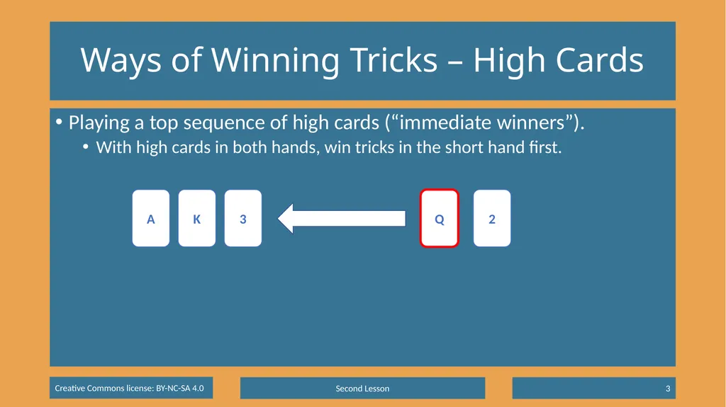 Basic Beginning Bridge Lesson 2 – Declarer Play - slide 3 of 15