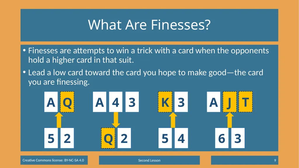 Basic Beginning Bridge Lesson 2 – Declarer Play - slide 9 of 15