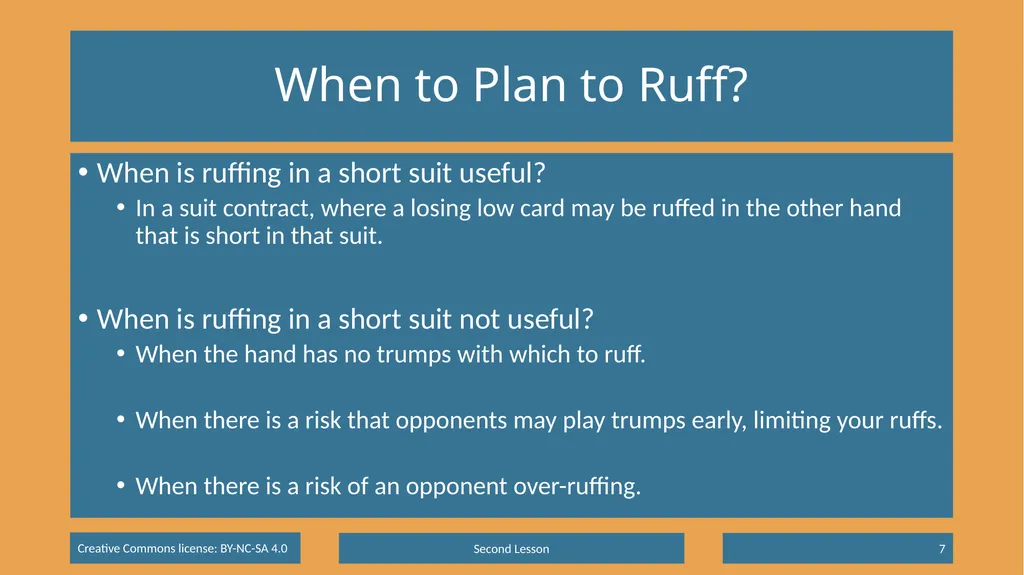 Basic Beginning Bridge Lesson 2 – Declarer Play - slide 7 of 15