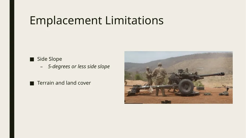Field Artillery Site Suitability Analysis Captain - slide 7 of 21