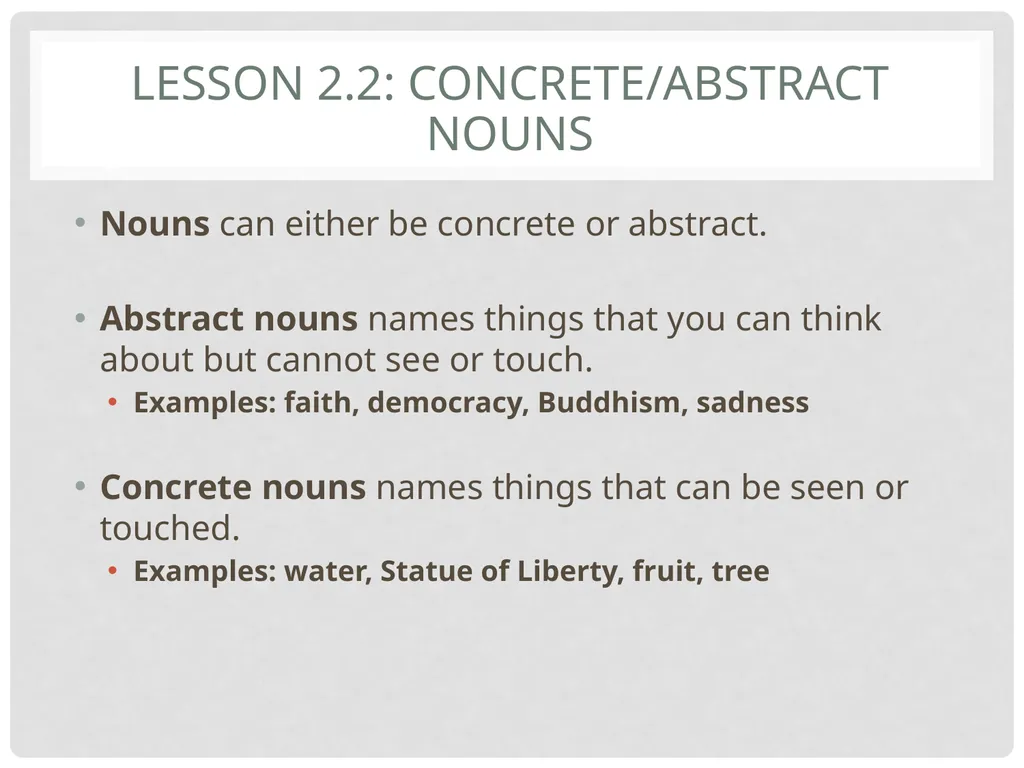 Grade 6 Grammar Studies Unit 2: Nouns Unit - slide 5 of 16