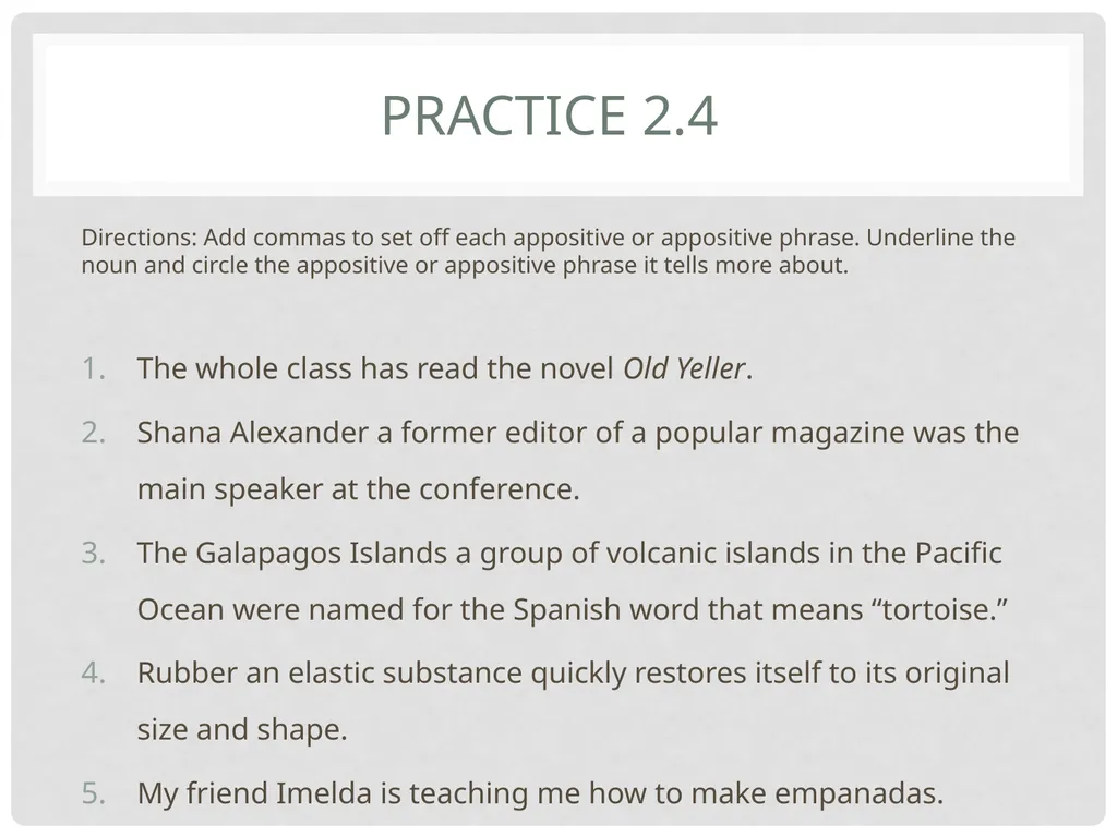 Grade 6 Grammar Studies Unit 2: Nouns Unit - slide 11 of 16
